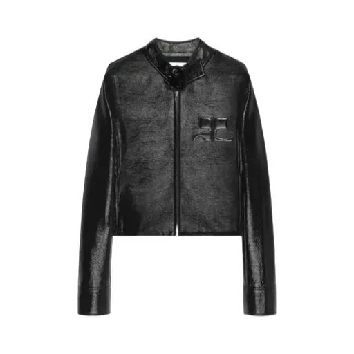 Courrges Buckle-Neck Zipped City Jacket