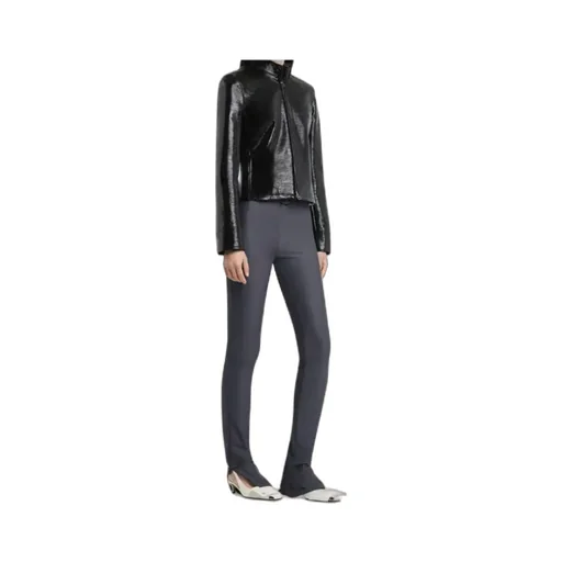 Courrges Buckle-Neck Zipped City Jacket