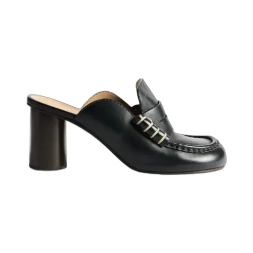 Loafer Mule Sandal In Black