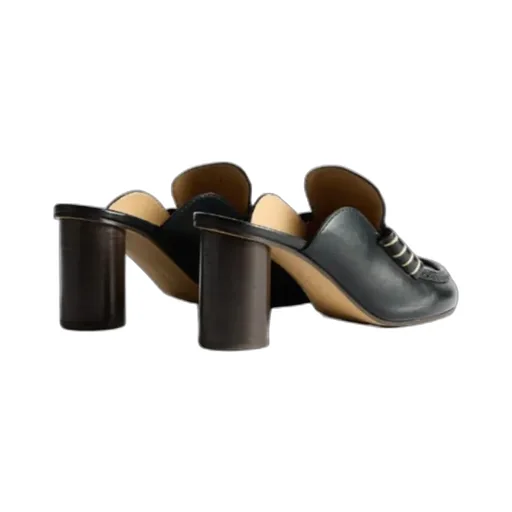 Loafer Mule Sandal In Black