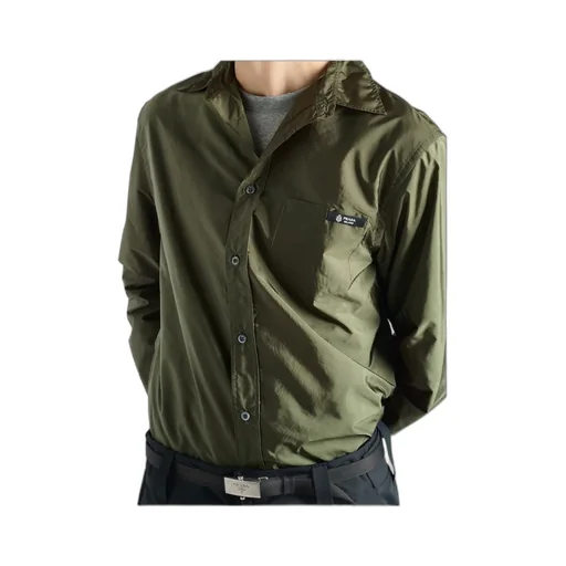 Prada Long-Sleeved Button-Up Shirt