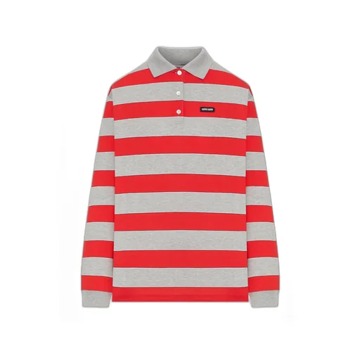 Striped Jersey Polo Shirt