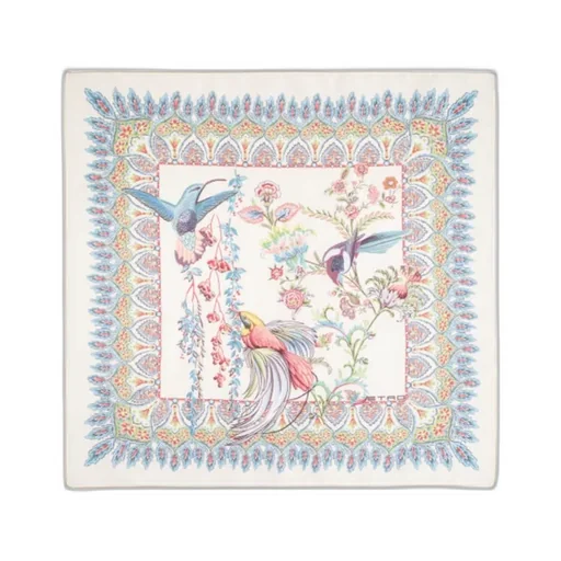 Etro Floral And Fauna Motif Pocket Square