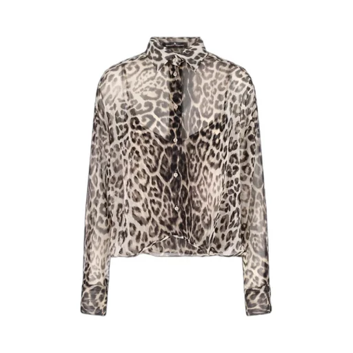Ermanno Scervino Leopard Print Shirt