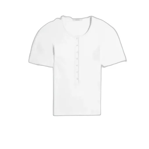 Fitted Henley In Jersey