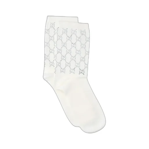 Gucci Gg Embellished Ribbed Socks