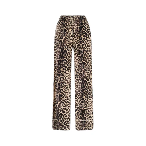 Ermanno Scervino Leopard Straight Leg Trousers