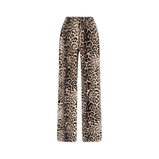 Ermanno Scervino Leopard Straight Leg Trousers