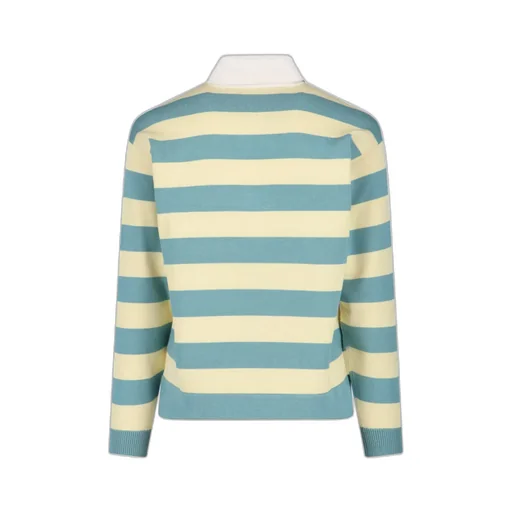 Gucci Striped Knitted Polo Shirt
