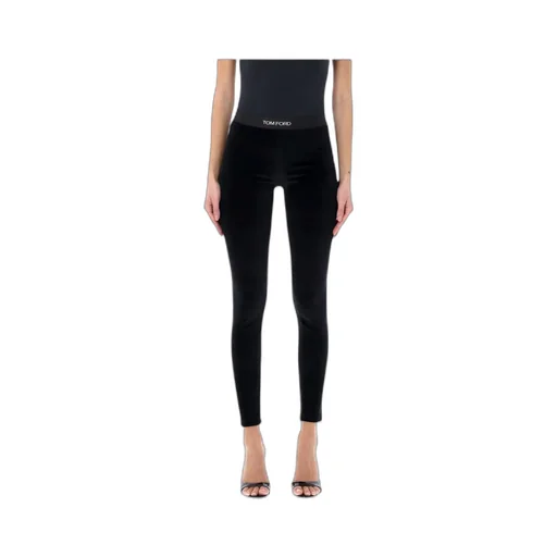 Tom Ford Stretch Lustrous Velour Signature Leggings