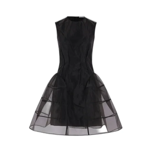 Cecilie Bahnsen Pleated Organza Mini Dress