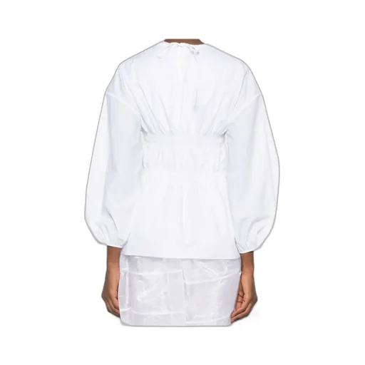 Cecilie Bahnsen Smocked Peplum Top