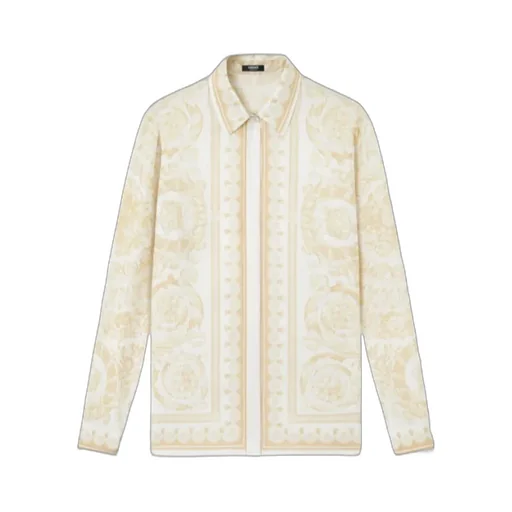 Versace Pattern-Printed Long-Sleeved Shirt