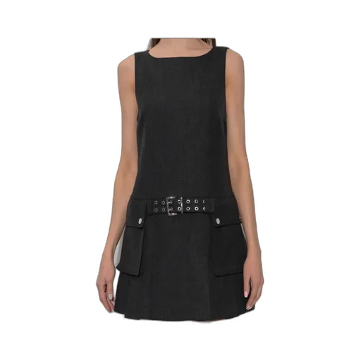 Grey Wool Mini Dress