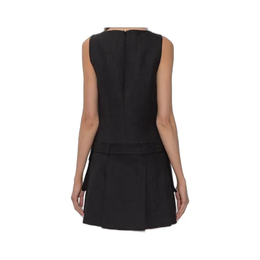 Grey Wool Mini Dress