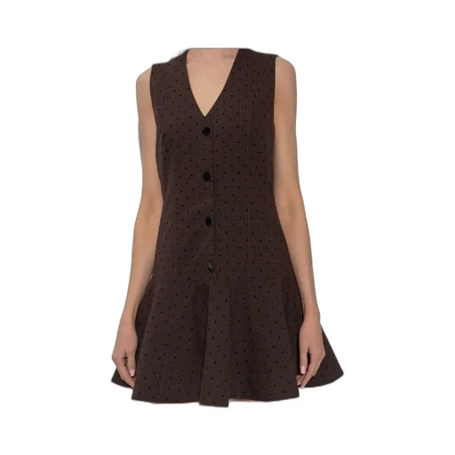 Flock Check Suiting Dress