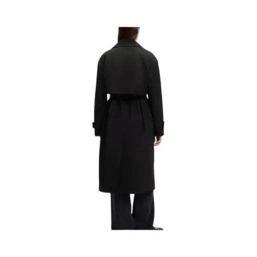 Belted Trench Coat In Stretch Cotton