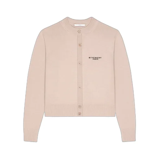 Cropped Cardigan In Wool And Cashmere