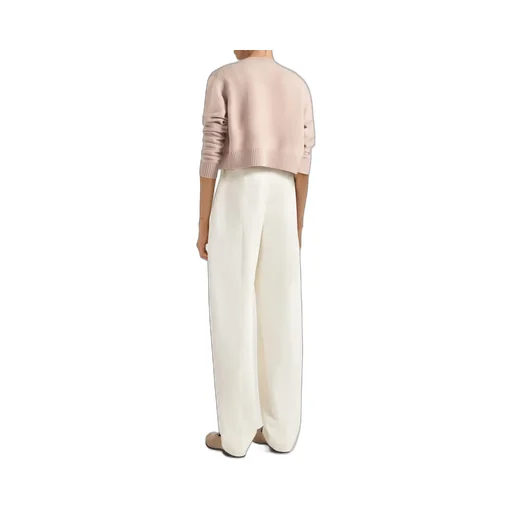 Cropped Cardigan In Wool And Cashmere