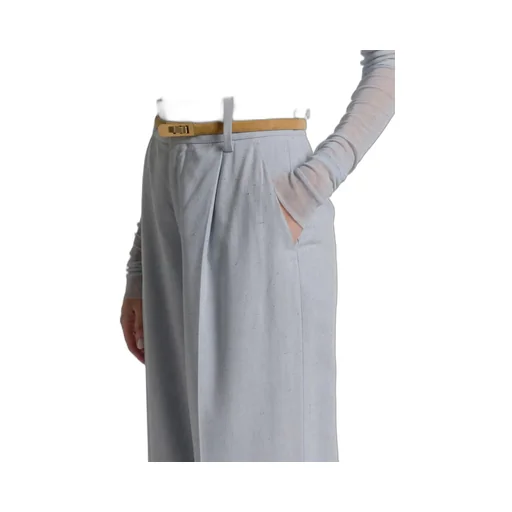 Alberta Ferretti High Waist Pleated Pants
