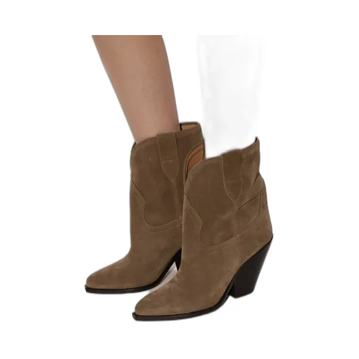 Isabel Marant Leyane Pointed Toe High Ankle Boots