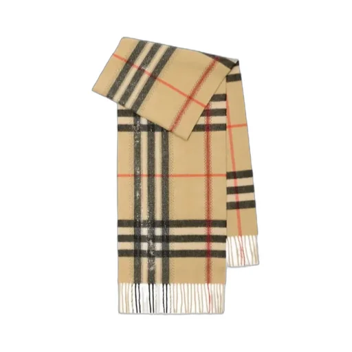 Crystal Check Cashmere Scarf