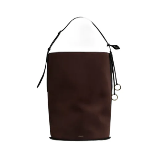 Hip Large Bucket Bag In Suede