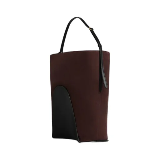 Hip Large Bucket Bag In Suede