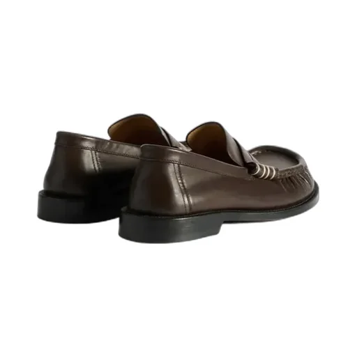 Loafer Moccasins In Chocolate Brown