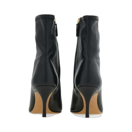 Pointed Ankle Boot With Maxi Gancini Buckle