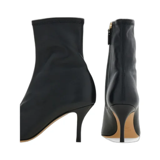 Pointed Ankle Boot With Maxi Gancini Buckle