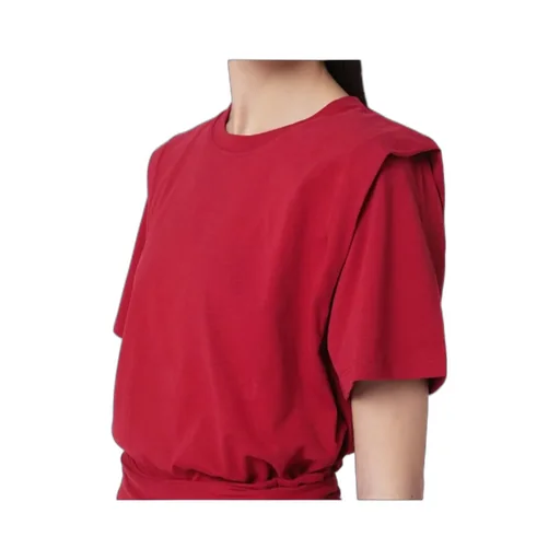 Cherry-Coloured Zelitos Cotton T-Shirt