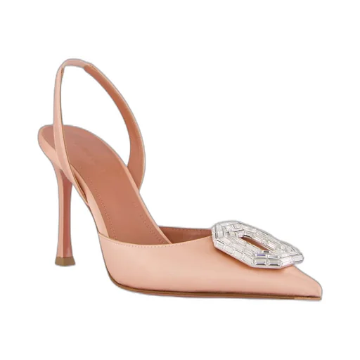 Amina Muaddi Camelia 90 Slingback Pumps