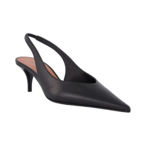 Amina Muaddi Black Anok Sling