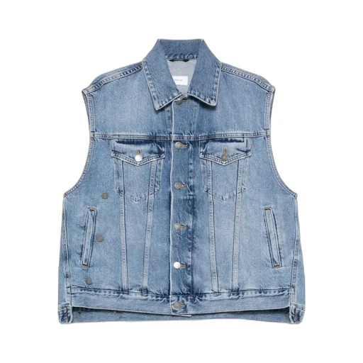 Button-Up Denim Vest
