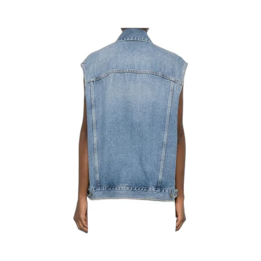Button-Up Denim Vest