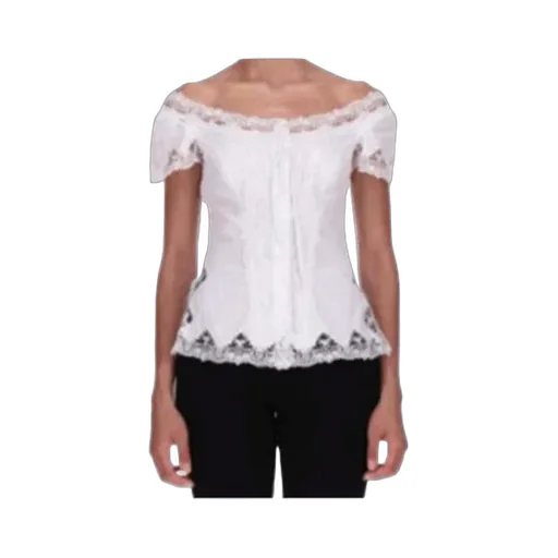 Lace-Trim Blouse