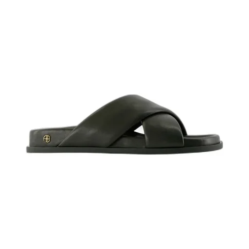 Anine Bing Emi Cross-Strap Slides