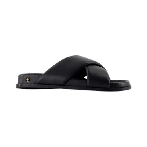 Anine Bing Emi Cross-Strap Slides