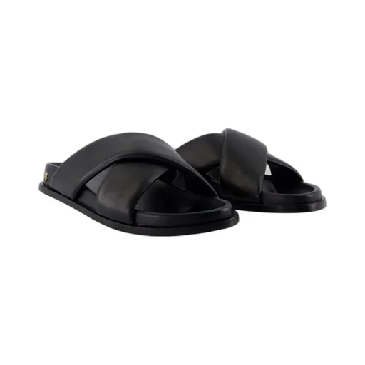 Anine Bing Emi Cross-Strap Slides