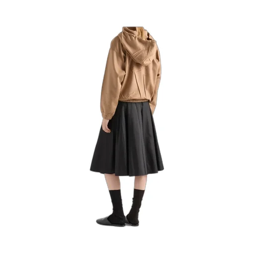 Prada Belted Pleated Skirt