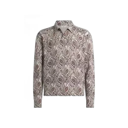 Etro Foliage Motif Polo Shirt