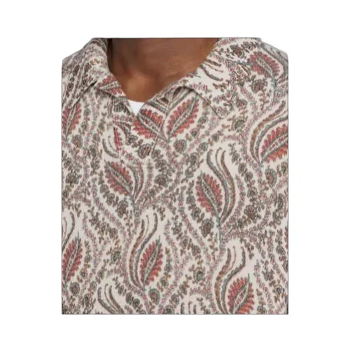 Etro Foliage Motif Polo Shirt