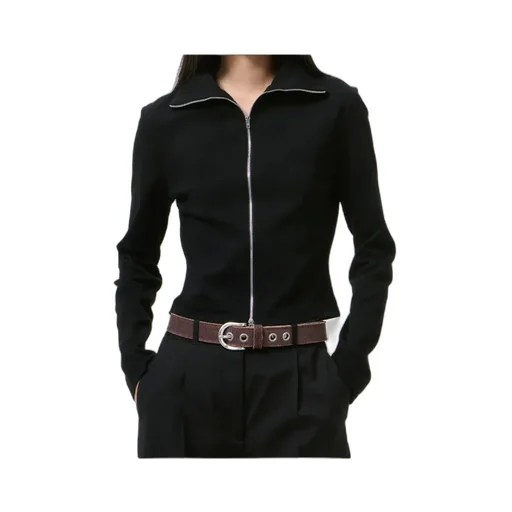 Zipped Long-Sleeved Top