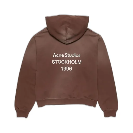 Acne Studios Logo Printed Long-Sleeved Hoodie