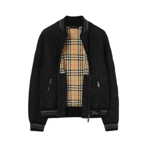 Micro Check-Stitch Rakewood Bomber Jacket