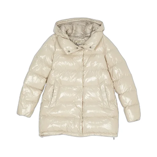 Herno Long-Sleeved Hooded Down Coat