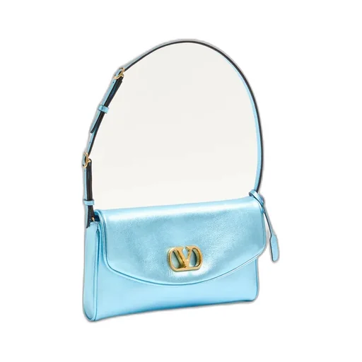 Valentino Garavani Devain Small Shoulder Bag In Laminated Nappa Leather