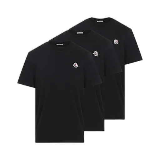 Moncler Logo Patch Crewneck Three Pack T-Shirts