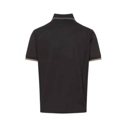 Paul Smith Zip-Neck Stripe-Trim Polo Shirt